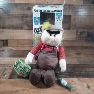 Vintage The Frustrated Fisherman Tear-Apart Stress Doll